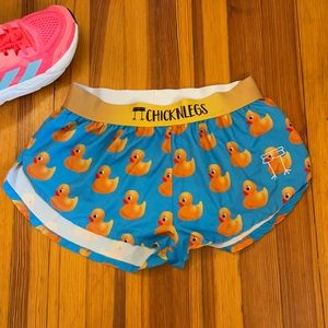 Chicknlegs size medium Rubber Duck running Shorts